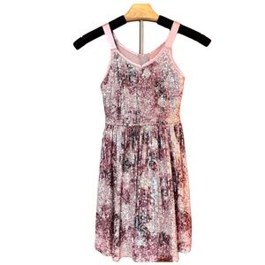 Shimmer Pink floral Dress